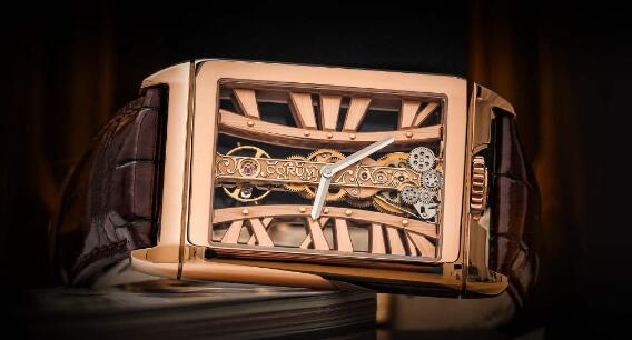 The timepiece is inspired by the Golden Gate Bridge.