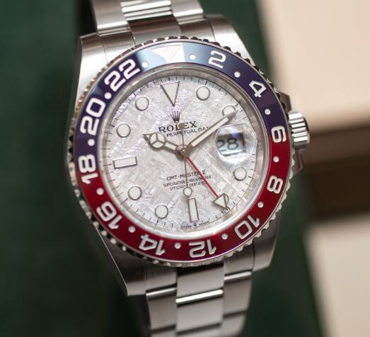 Made by meteorite, the Rolex GMT-Master is distinctive and eye-catching.